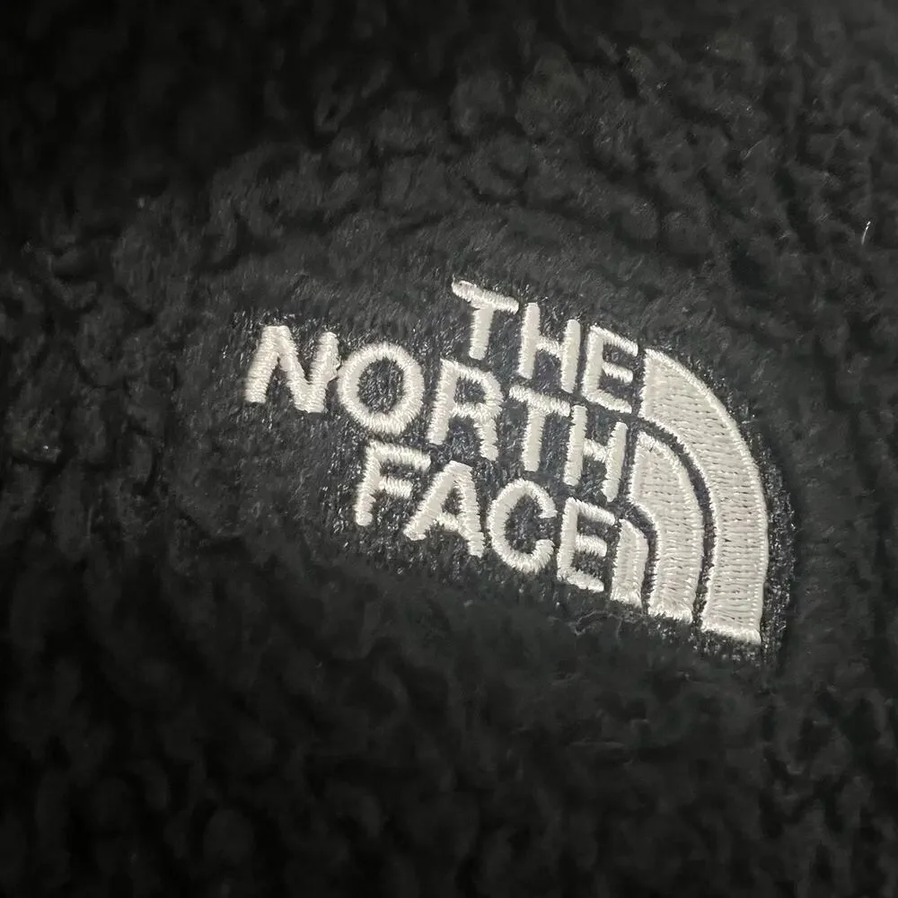 The North Face Kids Girls Black Suave Oso Hooded Fleece Coat Jacket Size S
